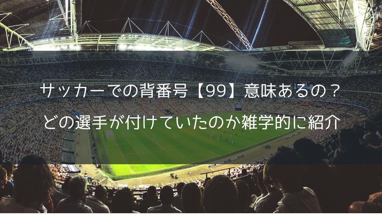 サッカー背番号99って意味ある？