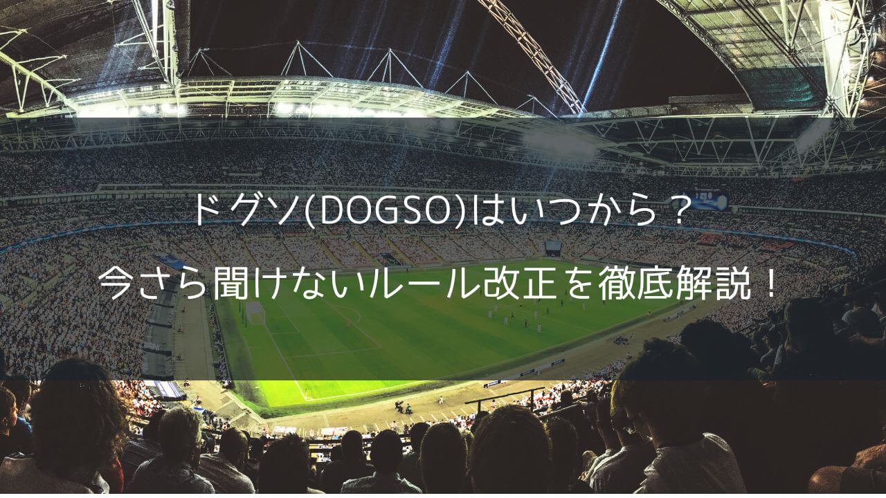 ドグソ(DOGSO)はいつから？